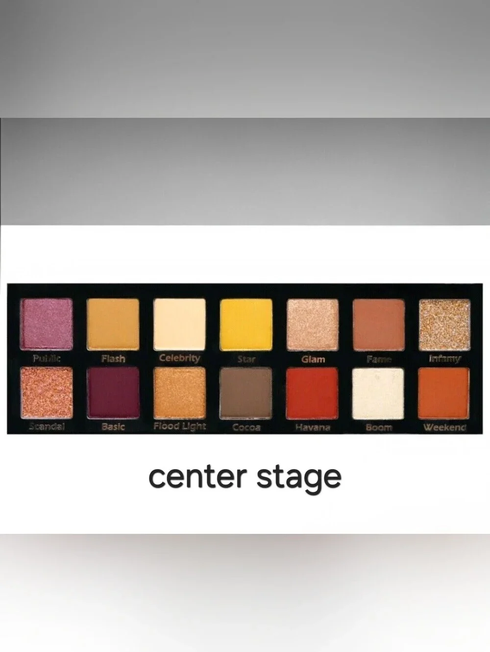 Pinky Rose Cosmetics Center Stage Eyeshadow Palette BNIB